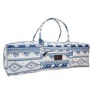 Mount Adams Yoga Mat Bag, 26″ x 8″ x 8″, Fits Mats up to 74″ x 26″ x 6mm, Yoga Bag for Exercise Mat, Straps, and Blocks, Gym Duffle Bag for Sports, Workout, and Fitness, Majestic