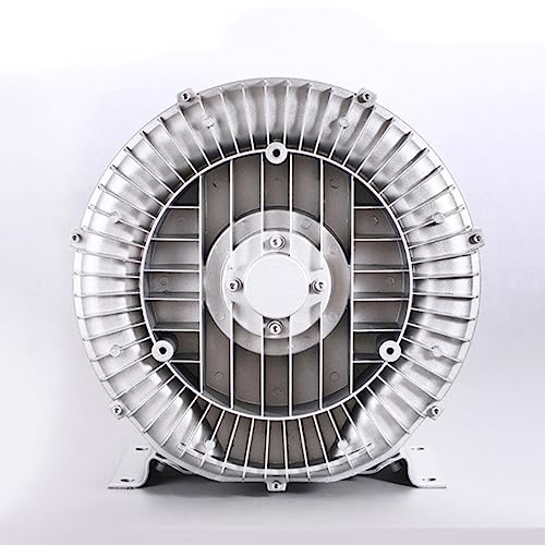 110v Regenerative Blower, vortex blower Single Phase Centrifugal Blower Aluminum Alloy, 0.47HP / 0.74HP /1.01HP / 1.49HP Ring Blower Regenerative Air Pump for Sewage Aeration Aquarium Fish Pond(120W/0