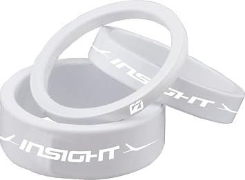 ALLOY HEADSET SPACERS WHITE 1-1/8" 3MM/5MM/10MM
