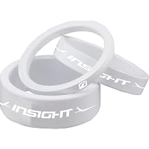 ALLOY HEADSET SPACERS WHITE 1" 3MM/5MM/10MM