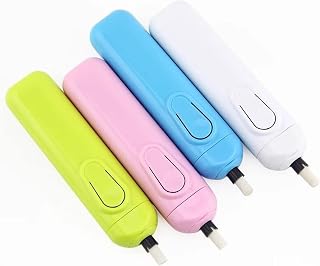 4 Pcs Electric Eraser Kit Automatic Battery Operated Eraser Pens Portable Rubber Pencil Eraser for Home School Students Stationery