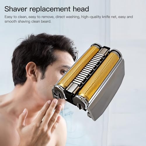 Upgraded 70S Silver Series 7 Electric Shaver Replacement Heads w/Sealed Packaging for Br-aun Pulsonic Series 7 ：7840s 7865cc 7898cc 7842s 7850cc 7855cc 7865cc 7880cc 7867cc