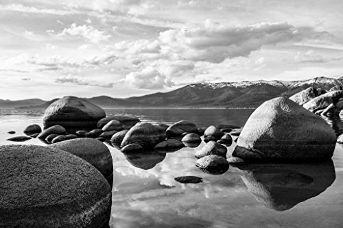 Stones Rocks Reflecting Water Poster