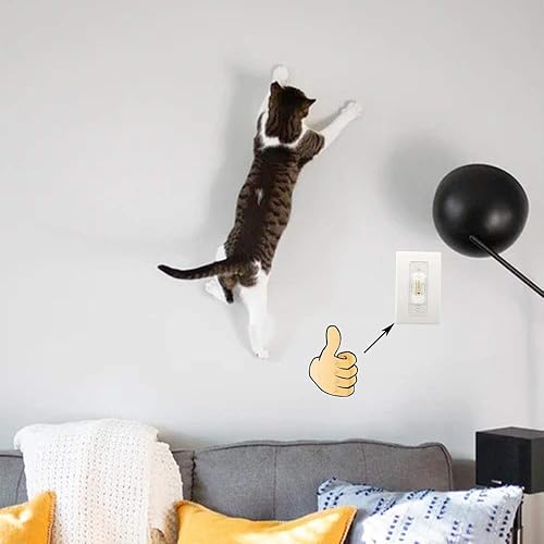 Miniatura 5 de Protector de interruptor de luz, paquete de 6, bloqueo de interruptor de luz transparente, protector de cubierta de interruptor de luz a prueba de