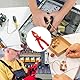 Risegun Flachrundzange aus Kunststoff isolierend, 1000V Hochdruckbeständige Kunststoff-Flachzange, Handwerkzeuge für die Instrumenteninstallation und Stromkreisunterbrechung