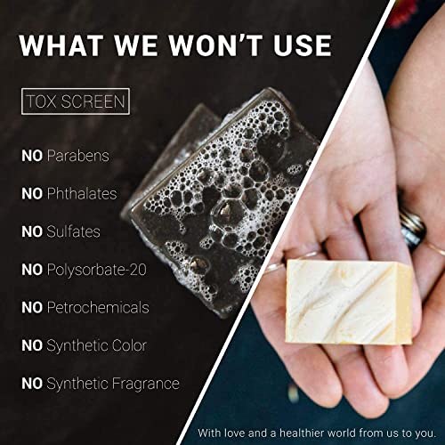 Osmia - Natural Black Clay Facial Soap Bar | Clean Beauty For Healthy Skin (2.25 Oz | 64 G) #TOP6