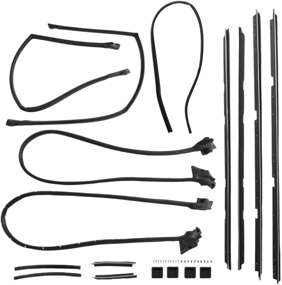 17pc Weatherstripping Seals Kit Compatible with El Camino 78 87 Door Tailgate