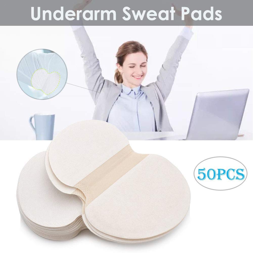Underarm Sweat Pads,Sooard 50pcs Perspiration Pads, Block Armpit Odor & Sweat for Women & Men, Fight Hyperhidrosis