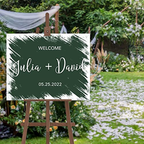 Panneau de mariage minimaliste grand format 50,8 x 76,2 cm au design épuré