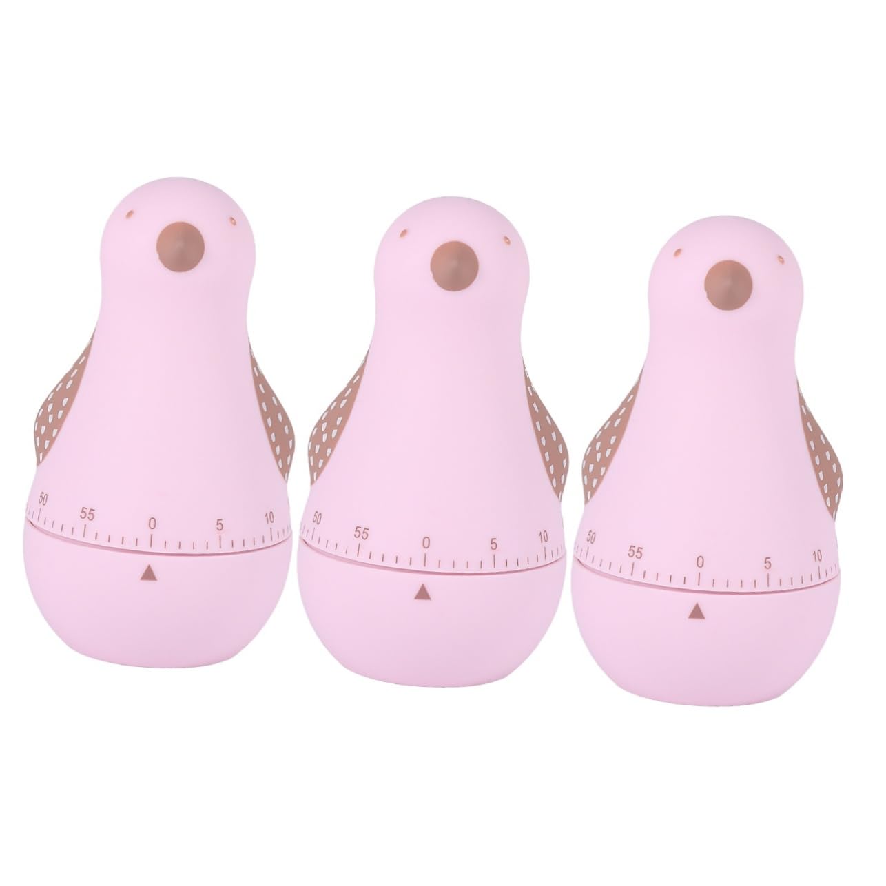 MAGICLULU 3 Pièces Rappel Pratique pour Étude Forme Doiseau Minuterie Mécanique Minuterie De Cuisine Mécanique Compte À Rebours Horloge