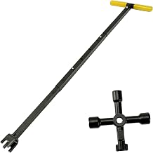 Adjustable Folding T-Handle Water Meter Wrench | Universal adjustable length and foldable format for the maintenance of water meters, pipes and valves