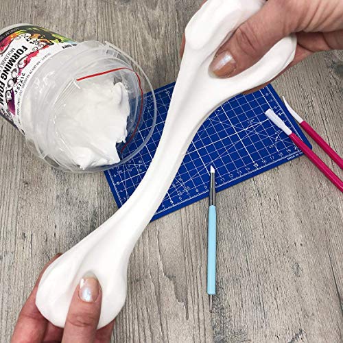 Moldable Cosplay Foam Clay (White) by Pixiss (300 Gram) Cosplay Foam Clay - High Density and Perfect for Intricate Designs | Air Dry | Great for Cutting with Knife or Rotary Tool, Sanding or Shaping by Pixiss - Image 7