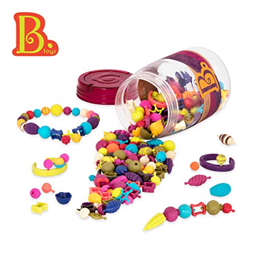 B. toys B.eauty Pops 275 elementów - Zestaw biżuterii dla dzieci - 275 koralików do łączenia - Zestaw biżuterii DIY - Naszyjniki, bransoletki, pierścionki - 4 lata +