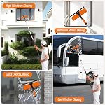 26FT High Window Cleaning Kit with Pole,2 in1 Professional Window Squeegee - Image 6