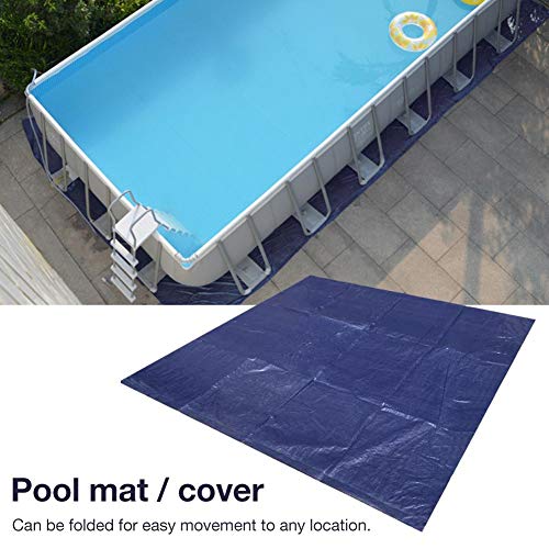cuckoo-X Swimming Pool Cover Square Swimming Pool Mat Folded Swimming Pool Ground Cloth Protective Cover For A Variety Of Inflatable Pools