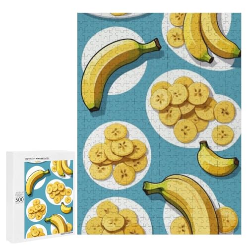 Banana Impossible - Rompecabezas de 500 piezas - Desafío de color para adultos, un rompecabezas divertido y desafiante para relajación y estimulación cerebral