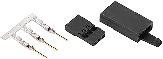 Tyenaza 100Set RC Servo Connector Kit, Servo Plug Male Female Connector Crimp 3 Pin Cable Kit Compatible JST SYP for Model Airplane