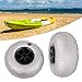 RIAHNEAH 2 Beach Balloon Wheels, Portable 9 Inch Kayak Inflatable Tyre Dune Buggy Tire Pe Hub Cartwheel Large Carriage Wheel, Maximum Load Capacity 88.18 Pounds