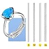 SOONPAM Ringverkleiner, ringmaatversteller, onzichtbare ringmaatinstelling, spiraalinzetstuk, onzichtbare strip…