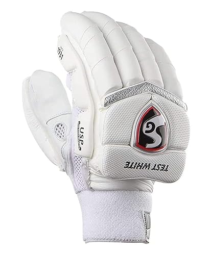 Sg Test White Cricket Batting Gloves Mens Size (Right) #TOP1