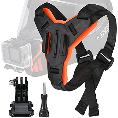 Vkesen Helmet Mount Motorcycle, Helmet Chin Mount for GoPro Hero 11,10, 9, 8, 7, 6, 5, Max and Other Action Cameras Cover