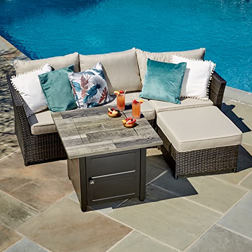 Endless Summer, The Carson, 30" Square Lp Outdoor Gas Fire Pit #TOP2