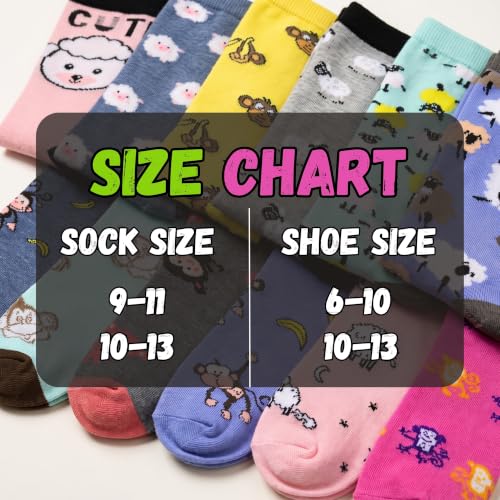 Image of Tipi Toe Women's Fun Patterned Dress Socks, 12-Pack Lightweight Colorful Crew Socks, Casual Novelty Assorted Designs