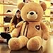 LEIhhdy 60-120 cm Maglione Teddy Panda Bambola Orso Ragazza Ragdoll Peluche Grande Bambola Regalo di Compleanno Fidanzata 80 cm E