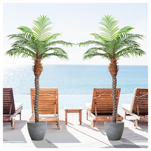 Lifelike 7ft Faux Phoenix Palm Tree