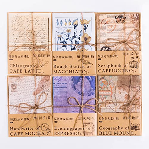 Lakoart 120 Sheets Vintage Ephemera Paper Pack For Junk Journal Kits Art Journaling Background Scrapbook Embellishments Aesthetic Room Decor Wall Art Craft Projects Collage Mixed Media Notebooks #TOP5
