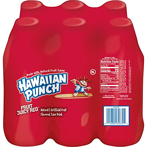 Hawaiian Punch Fruit Juicy Red, 10 Fluid Ounce Bottle, 6 Count (Pack Of 4) #TOP4