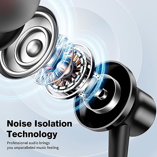 USB C Earbuds Wired Headphones for Google Pixel 10 9 Pro for iPhone 17 16 15 Pro Max/iPad 10th Generation for Galaxy S26 Type C Earphones Noise Canceling Headphone with Microphone Volume Control Black by ACANDYA - Image 2