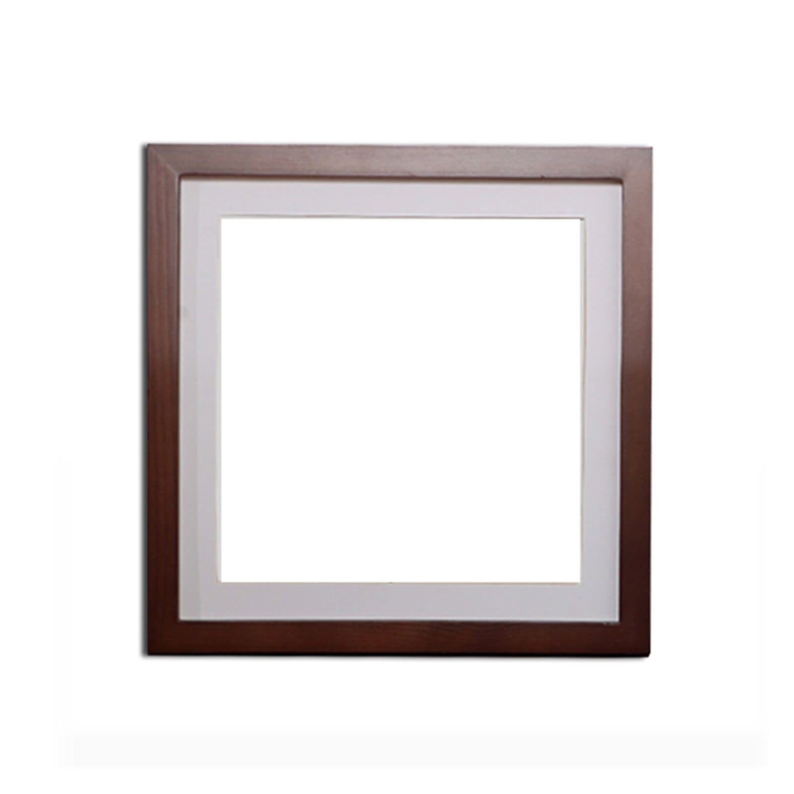 Hölzerner Bilderrahmen Klassischer quadratischer Desktop-Bilderrahmen for Aufhängen an der Wand als Heimdekoration (Color : 1, Size : 25X25cm Wall Hanging)