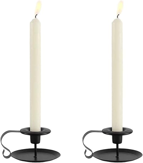 Amazon Co Jp レトロな鉄の燭台 ローソク足ホルダー ホルダークリスマスダイニングルームの装飾ディスプレイ用キャンドルライトスタンド 2個 ホーム キッチン