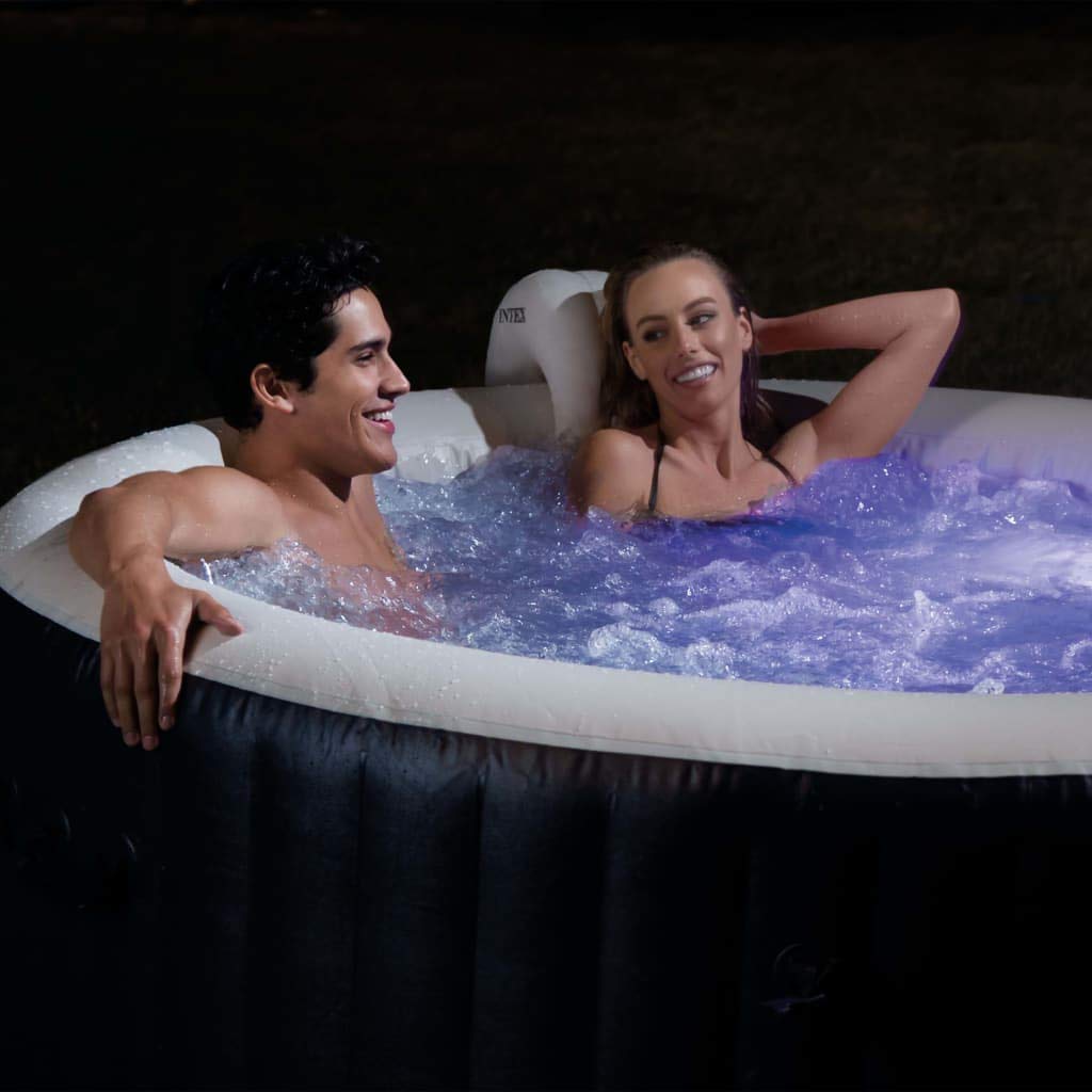 Intex LED Bañera Piscina Jacuzzi SPA Luz Cromoterapia Relajación