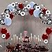 Cheerland Halloween Skull Balloons Gothic Birthday Decorations Skull Rose Decor Skeleton Party Decorations Goth Party Balloon Sugar Skull Spooky Bridal Shower Vampire Blood Balloons Backdrop 34pcs
