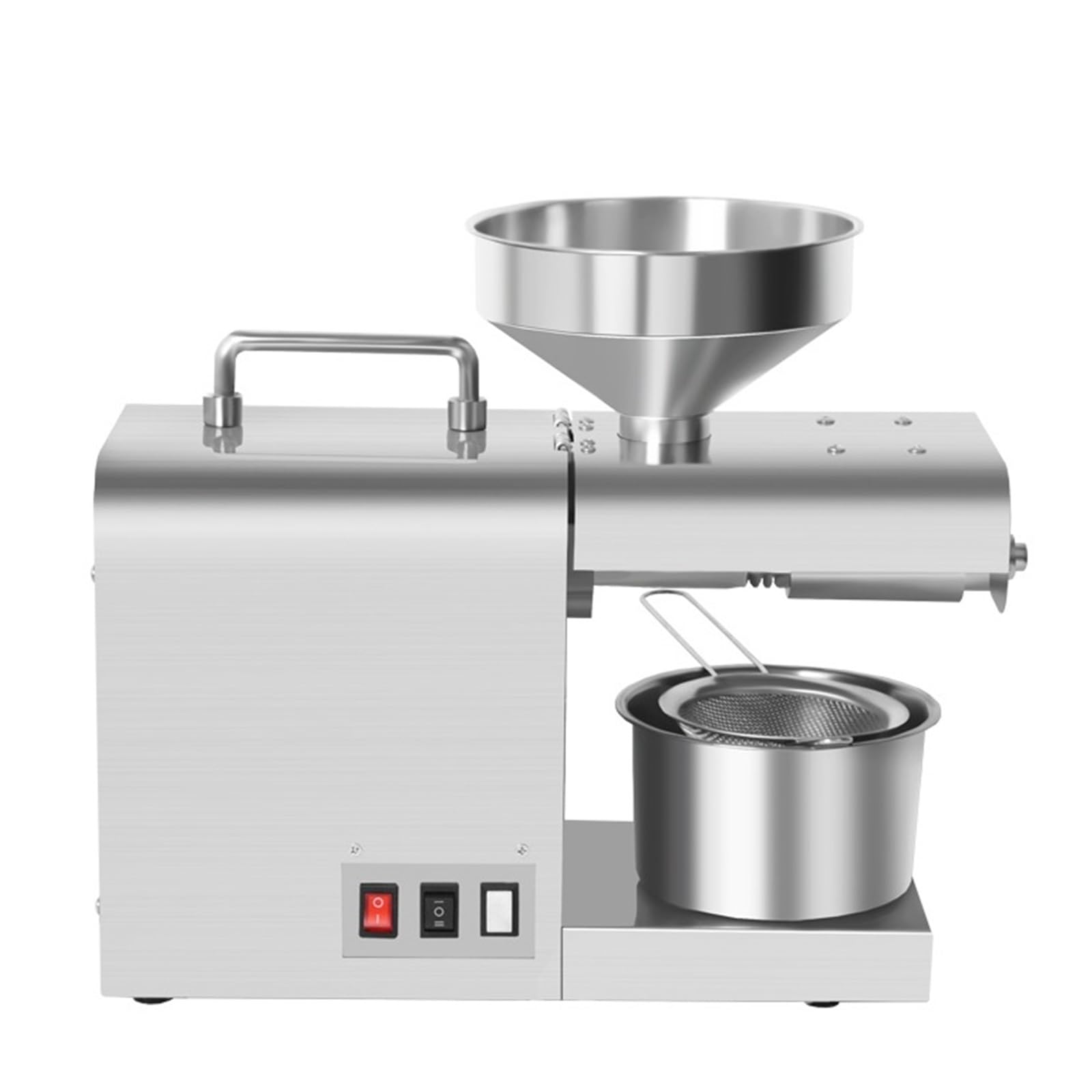 HCZKIUJY Oil Press Machine Stainless Steel Extractor For Flax Peanut Sesame Canola Avocado Coconut Sunflower Seeds Intelligent Temperature Control