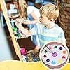 200 Pcs Paint Tray Palettes Plastic Round Paint Pallet White Washable Pallets Trays Holder for Students Adults Art Painting Class School Craft Project Supplies #3