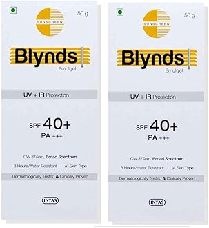 Blynds Sun screen Gel (Pack of 2 * 50gm)