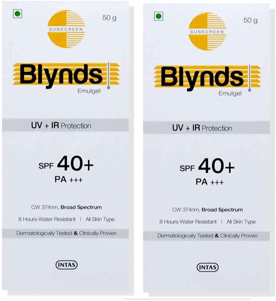 Blynds Sun screen Gel (Pack of 2 * 50gm)