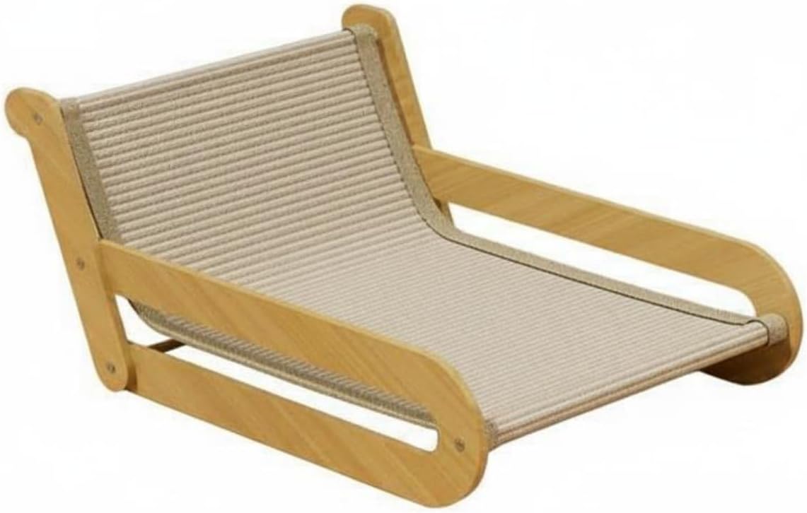 Cat Scratching Board Chair Sisal Cat Scratcher Bed Scratch Resistant Pet Supplies for Cats, Kittens, Indoor, Classic Sisal