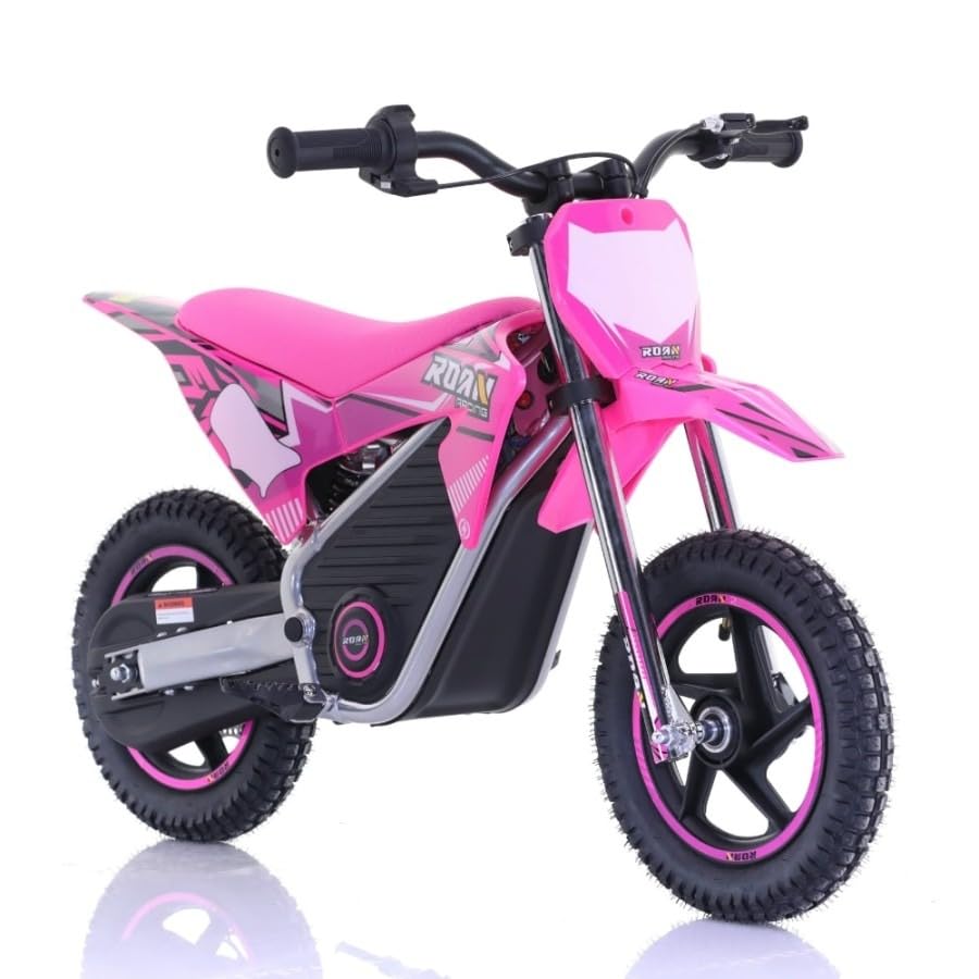 Mini Moto eléctrica 150W ROAN-Warrior MX150 12, Rosa, NIÑOS DE 3 A 7 AÑOS