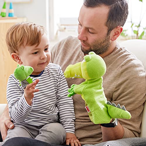 HABA Crocodile & Baby Finger Puppet Set - Hand Puppets for Kids - Toddler Pretend Play and Puppet Theater Toddler Activities and Learning Toys - Thumbnail 4