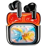 Bluetooth Headphones, in-Ear Headphones Wireless with Touch Screen, Bluetooth 5.4 with ANC/ENC Noise Cancelling Mic, 60H Playtime, Deep Bass Earbuds with HiFi Sound/7 EQ Modes, IPX7 Waterproof