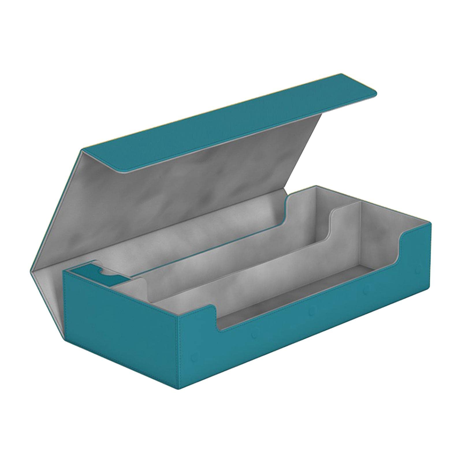 550 etui na karty + przegroda - pudełko na karty kolekcjonerskie 405 x 200 x 90 mm zielony, benzynowy niebieski