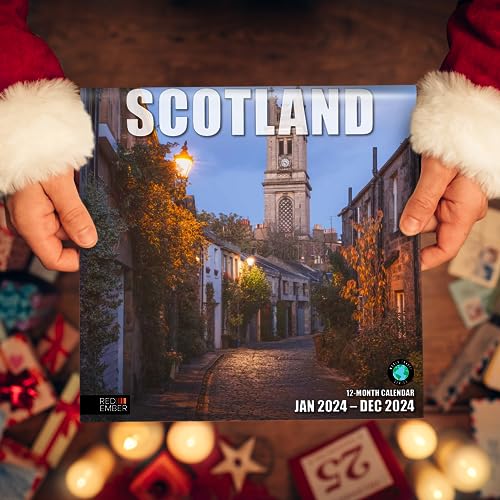 Snapklik.com : Scotland 2024 Hangable Monthly Wall Calendar12 X 24  OpenThick & Sturdy PaperGiftableTravelEnjoy The Highlands At Home