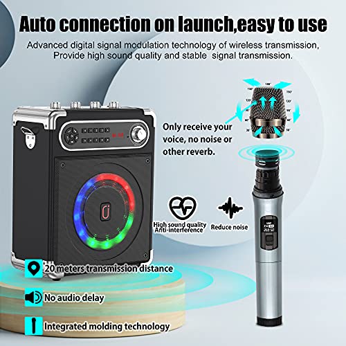 Jyx JYX-55BLACK Karaoke Machine With Two Wireless Microphones thumb #4