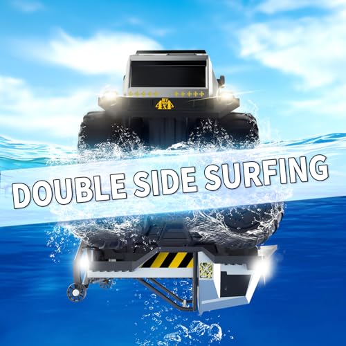 image for Carox 1:16 Amphibious Remote Control Car, 2.4GHz Waterproof RC Monster