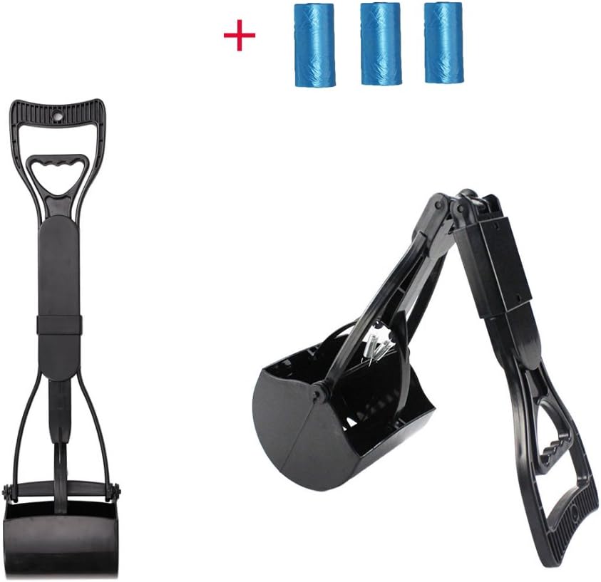 SiDong Tech Pet Foldable Pooper Scooper Long Handle Top