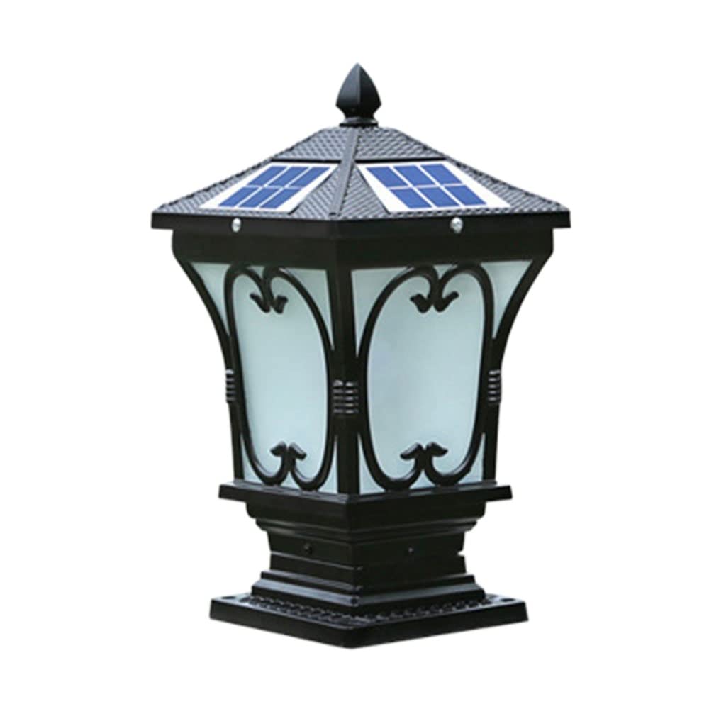 Lampadaire de colonne en aluminium durable avec base E26 pour une finition extérieure premium